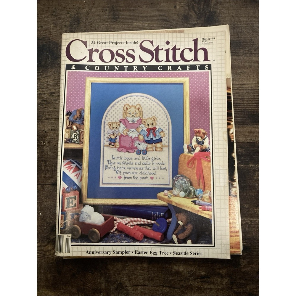 Cross Stitch & Country Crafts, Mar/Apr 89, Craftways Corp, Patterns, Christmas